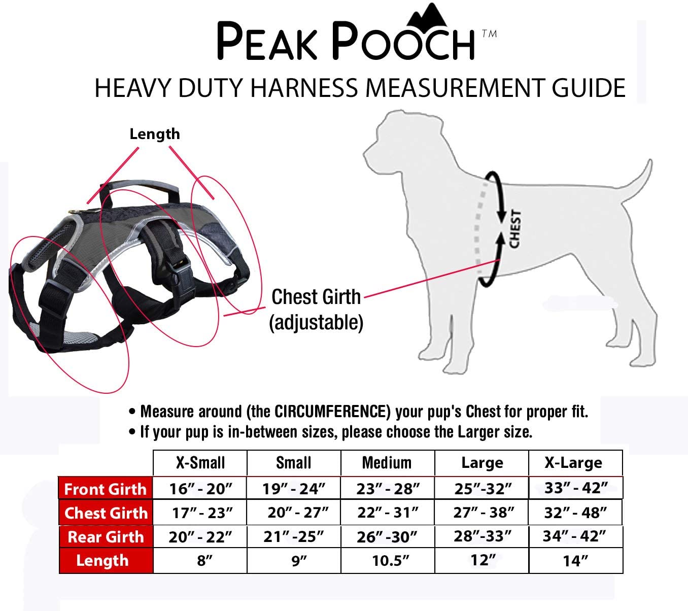 Peak Pooch - No-Pull Dog Harness - Padded, Mesh Fabric Dog Vest With Reflective Trim, Lifting Handles And Buckle Straps - Orange